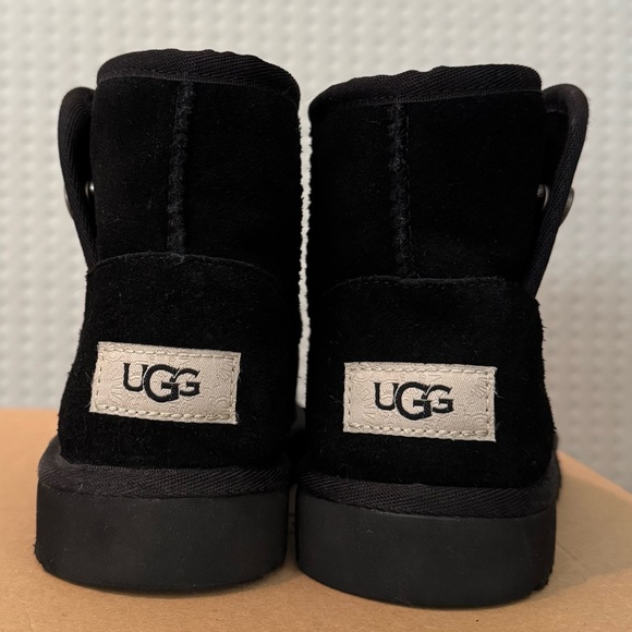 UGG Kids Black Suede Boots - Picture 3 of 6